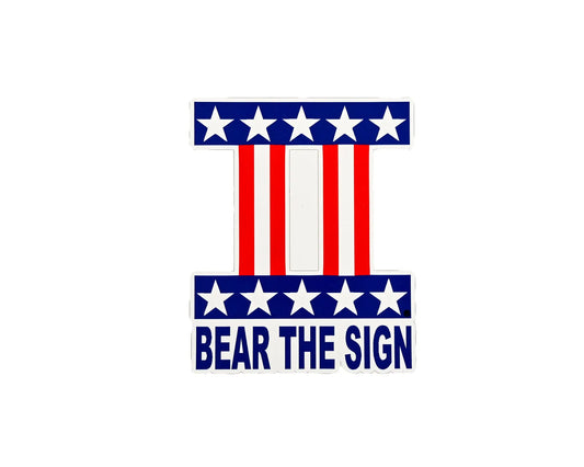 Bear The Sign Sticker - Bear The Sign